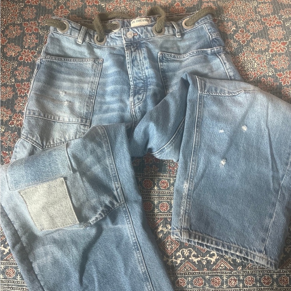 FP moxie barrel jeans